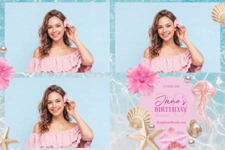 Summer Party Photo Booth Template 4