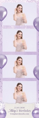 Lavender Party Photo Booth Template 2