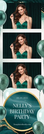 Green Party Photo Booth Template 2