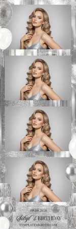 Silver Party Photo Booth Template 3