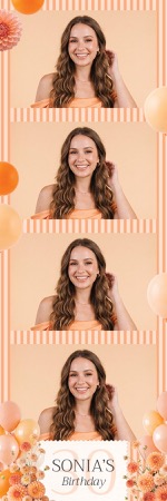 Orange Party Photo Booth Template 3