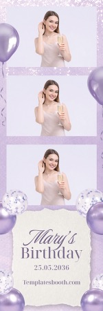 Lavender Party Photo Booth Template 2