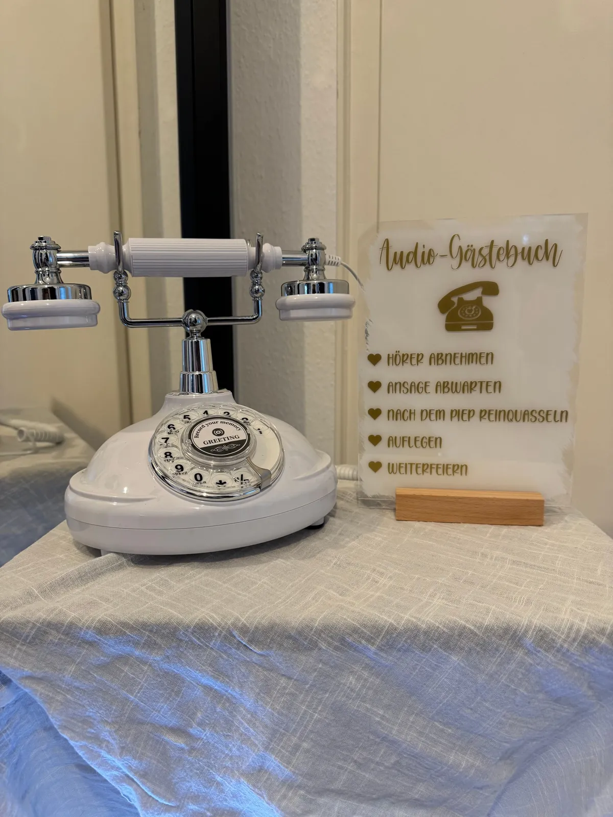 Audio Gästebuch · Weiß