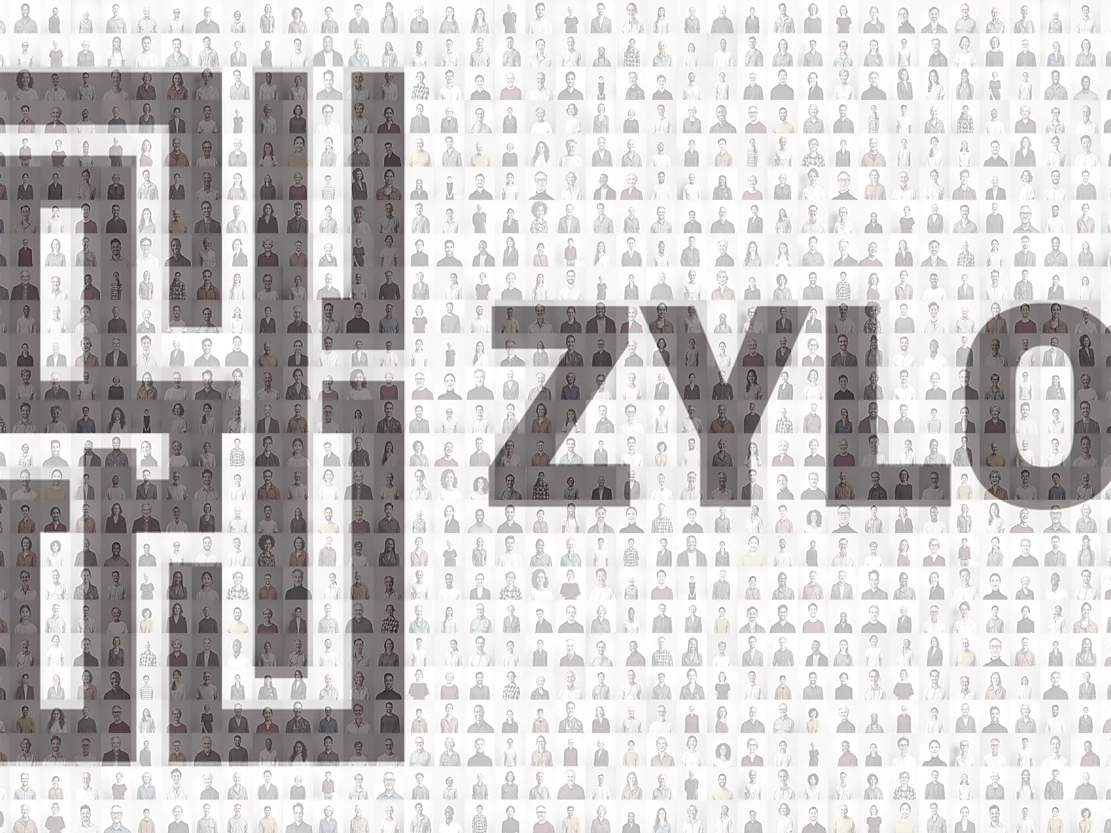 Firmenlogo als Foto-Mosaikwand aus 1.000 einzelnen Gästefotos, jede Kachel farblich an ihre Stelle im Motiv angepasst